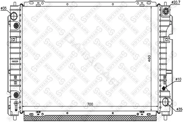 Радиатор охлаждения STELLOX 10-25775-SX