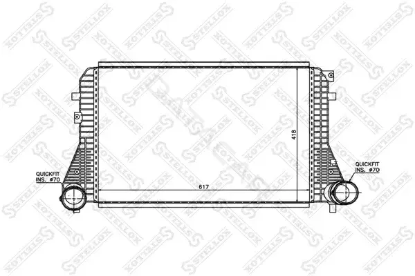 Интеркулер STELLOX 10-40038-SX