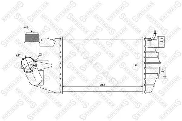 Интеркулер STELLOX 10-40234-SX