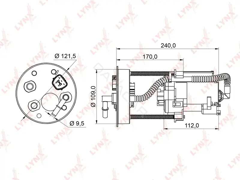 Топливный фильтр LYNXAUTO LF-953M