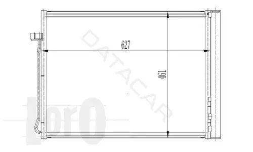 Радиатор кондиционера LORO 004-016-0020