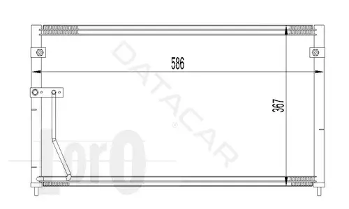 Радиатор кондиционера LORO 030-016-0006