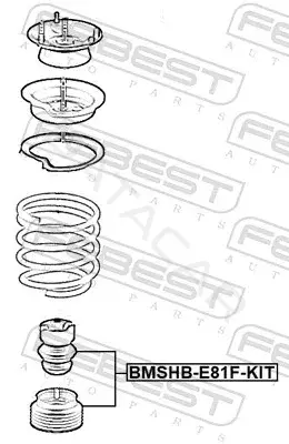 Пыльники и отбойники амортизатора FEBEST BMSHB-E81F-KIT