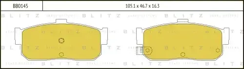 Тормозные колодки BLITZ BB0145