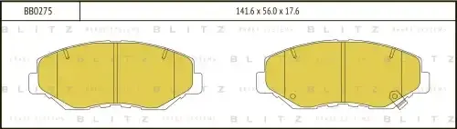 Тормозные колодки BLITZ BB0275