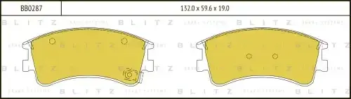Тормозные колодки BLITZ BB0287