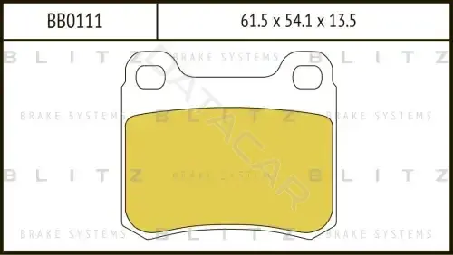 Тормозные колодки BLITZ BB0111