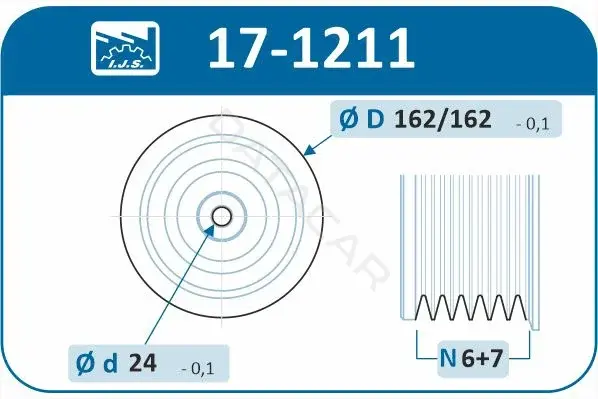Шкив коленвала IJS GROUP 17-1211