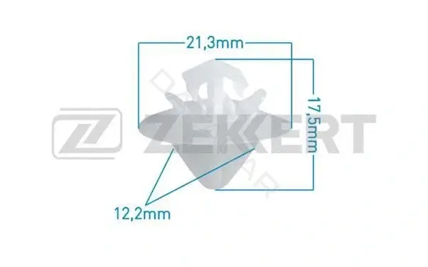 Клипса молдинга ZEKKERT BE-1727