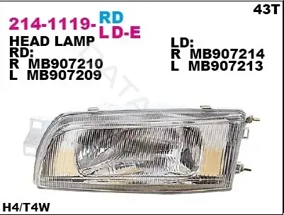 Фары DEPO 214-1119R-LD-E