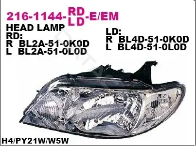 Фары DEPO 216-1144R-LD-EM