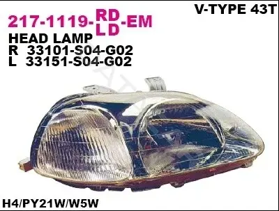 Фары DEPO 217-1119L-LD-EM