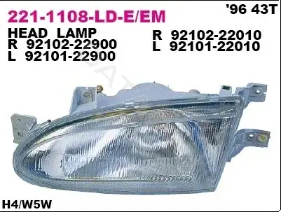 Фары DEPO 221-1108L-LD-E