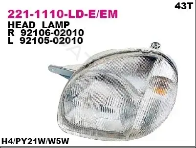 Фары DEPO 221-1110R-LD-EM