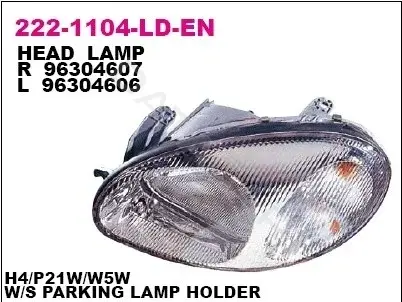 Фары DEPO 222-1104R-LD-EN