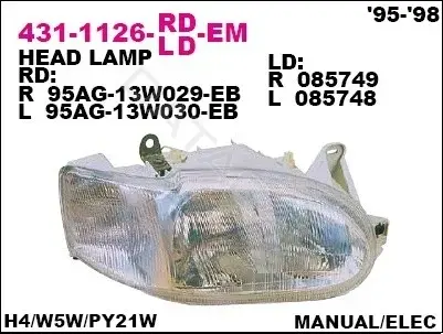 Фары DEPO 431-1126L-LD-EM