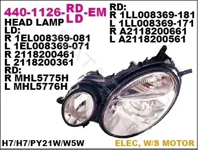 Фары DEPO 440-1126L-LD-EM