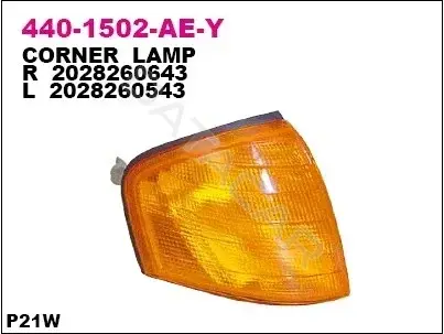 Поворотник DEPO 440-1502R-WE-Y