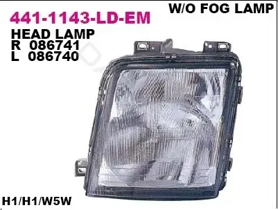 Фары DEPO 441-1143L-LD-EM