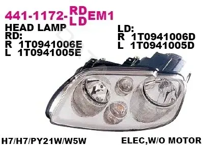 Фары DEPO 441-1172L-LDEM1