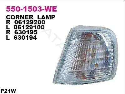 Поворотник DEPO 550-1503L-WE