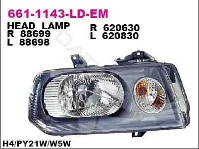 Фары DEPO 661-1143L-LD-EM