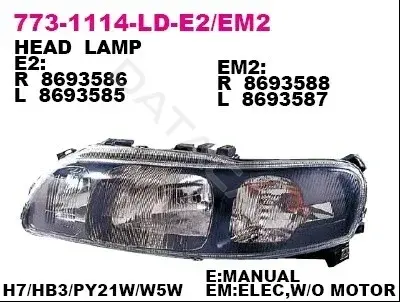 Фары DEPO 773-1114R-LDEM2