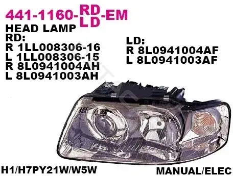 Фары DEPO 441-1160R-LD-EM