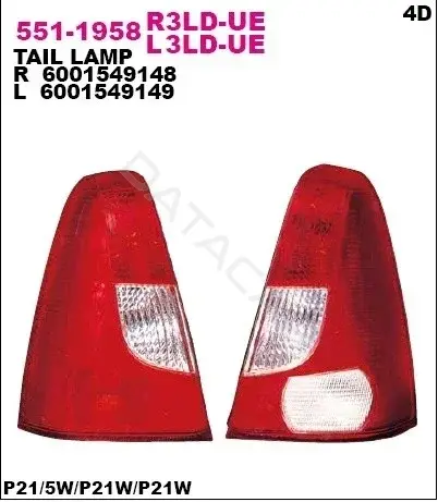Задние фонари DEPO 551-1958L3LD-UE