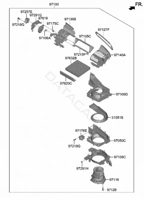 Фильтр салонный HYUNDAI/KIA/MOBIS 97133L0000