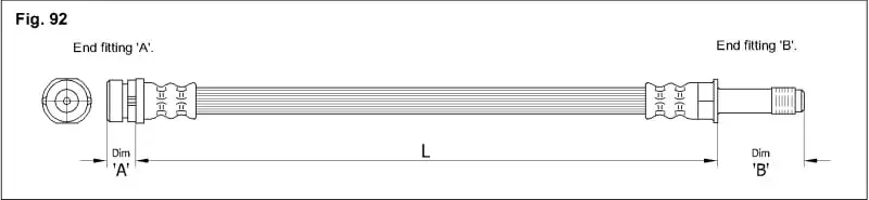 Тормозные шланги K&K FT1218