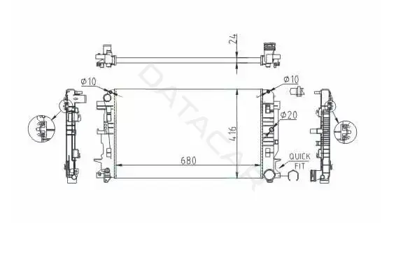 Радиатор охлаждения M-TEX MTR53885