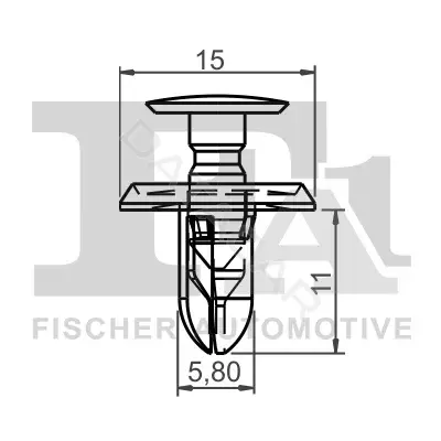 Клипса молдинга FA1/FISCHER 74-20001.10