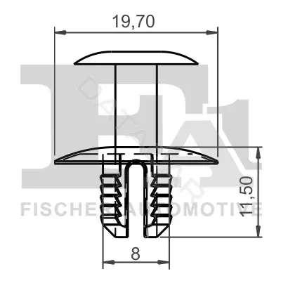 Клипса молдинга FA1/FISCHER 11-20017.10