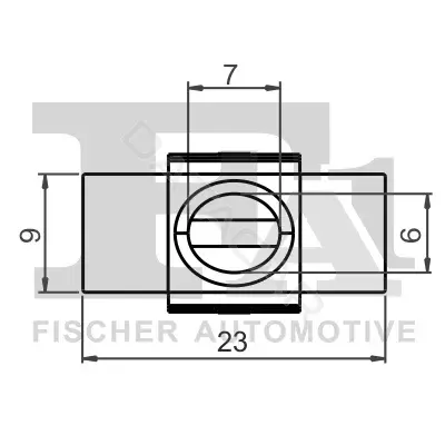 Клипса молдинга FA1/FISCHER 21-40054.10
