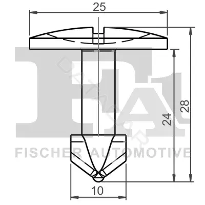 Клипса молдинга FA1/FISCHER 11-40087.10