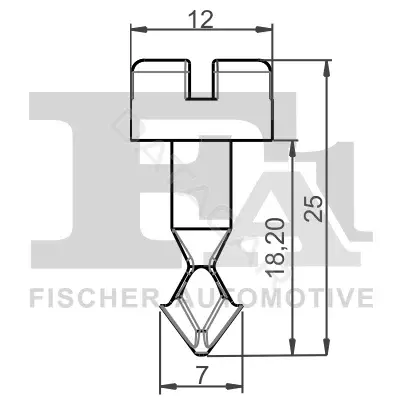 Клипса молдинга FA1/FISCHER 11-40092.10