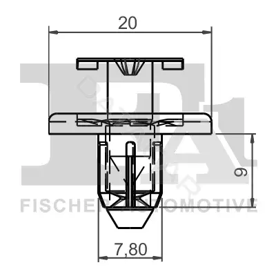 Клипса молдинга FA1/FISCHER 78-30006.10