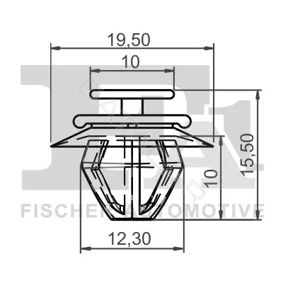 Клипса молдинга FA1/FISCHER 21-40021.10