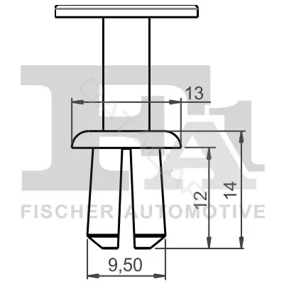 Клипса молдинга FA1/FISCHER 11-20027.10
