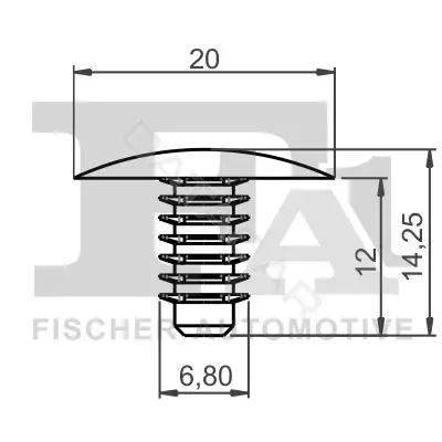 Клипса молдинга FA1/FISCHER 21-10016.10