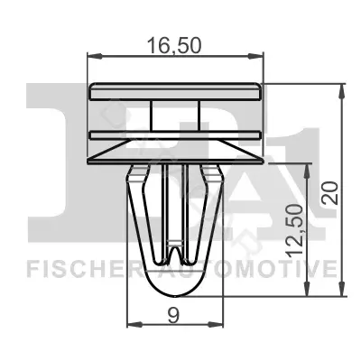 Клипса молдинга FA1/FISCHER 21-40020.10