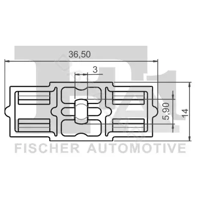 Клипса молдинга FA1/FISCHER 10-40075.10
