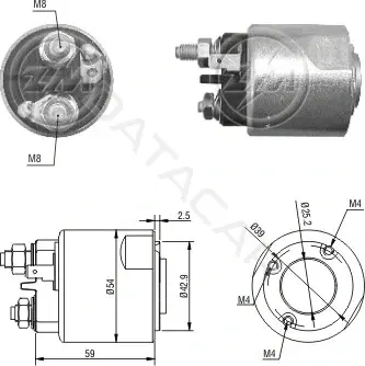 Реле втягивающее ZM ZM2-495
