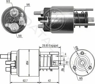 Реле втягивающее ZM ZM3-395