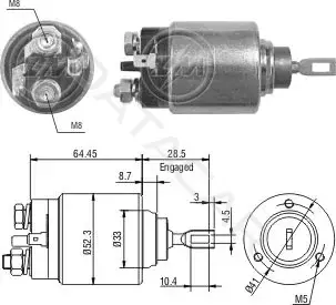 Реле втягивающее ZM ZM374