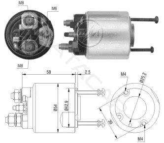 Реле втягивающее ZM ZM495