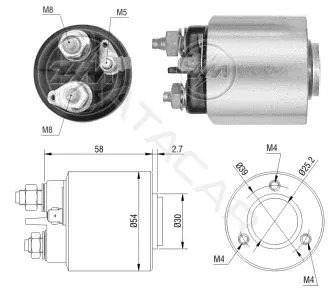 Реле втягивающее ZM ZM599