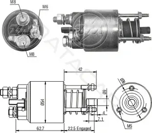 Реле втягивающее ZM ZM6-395