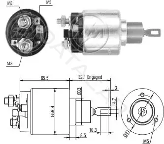 Реле втягивающее ZM ZM674